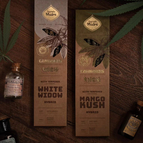 Pack X4 Cajas Sahumerio Incienso Sagrada Madre Varilla White Widow