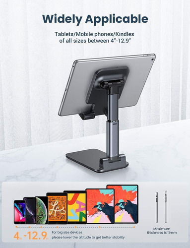 Suporte Para Telefone Móvel Suporte Para iPhone iPad Preto