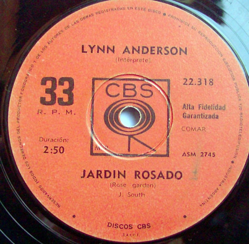 Lynn Anderson - Jardín Rosado / Quedate Hasta Que Llegue 