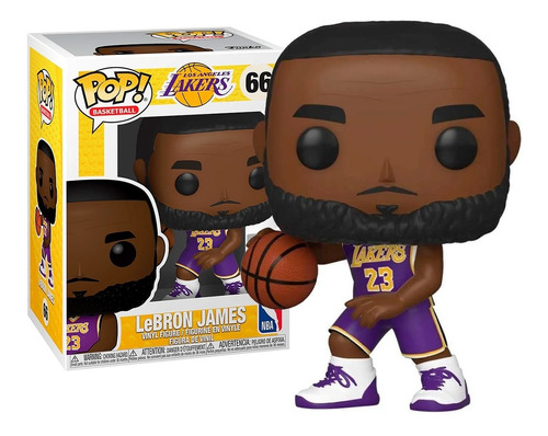 Boneco Funko Pop Basketball Lakers Lebron James 66 Original