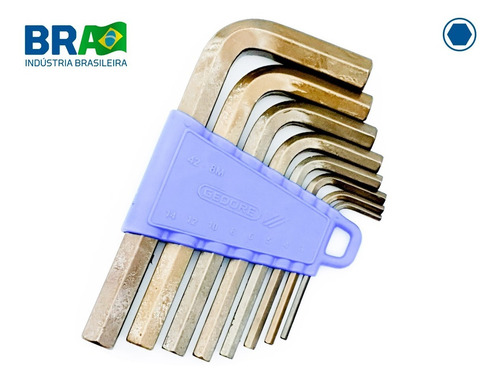 Jogo Chave Allen Hexagonal Gedore 3 A 14 Mm 8 Pçs 42-8m
