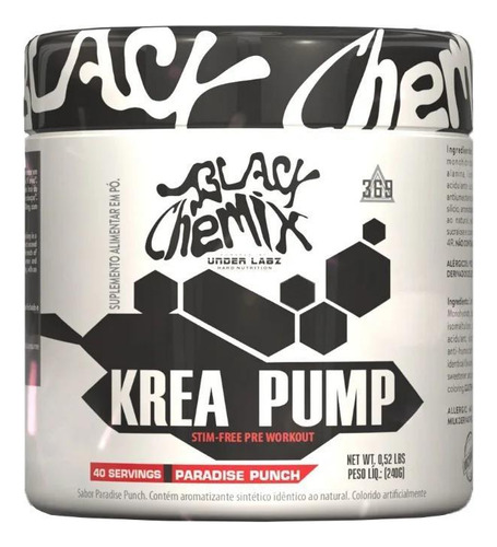Krea Pump Black Chemix 240g - Under Labz