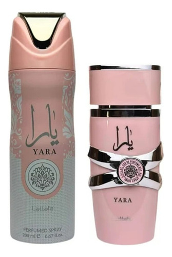 Set Lattafa Yara Edp 100 Ml + Deo Spray 200 Ml Set 2 Pcs