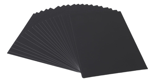 Papel De Rascar Con Revestimiento Negro, 20 Hojas, 2 Palitos