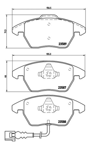 Pastilha Freio Dian. Brembo Jetta, Passat, Audi A1,a3 P85075