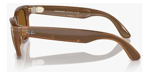 Óculos Ray-ban Meta Smart Glasses Marrom Polarizado Grande