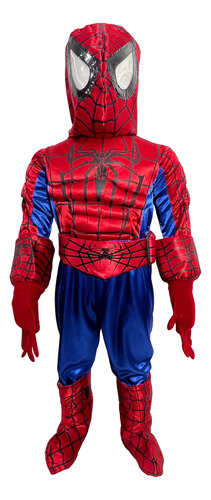 Disfraz Niño Insecto Araña Superhéroe Con Accesorios Rojo T-2