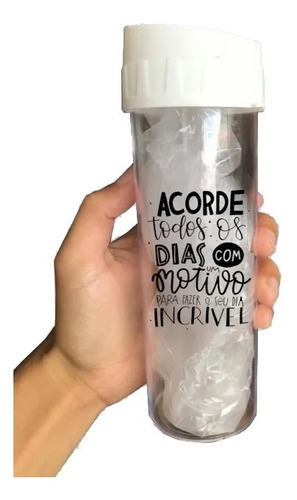 50 Garrafas Squeeze Acqua Bio Personalizada Transparente