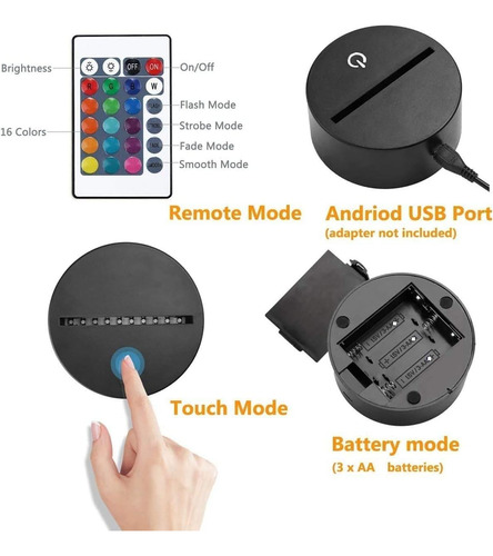 Control Remoto De Luz Nocturna Para Modelar Hongos En 3d De
