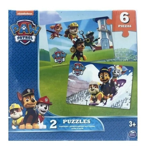 Rompecabezas Paw Patrol 2 Puzzles 6 Pzas