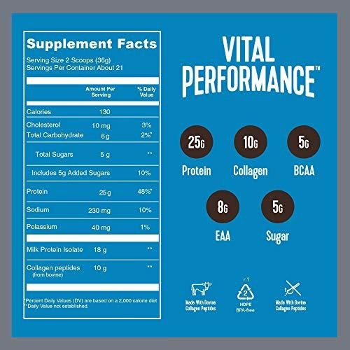 Imagen 2 de 6 de Proteína En Polvo Vital Performance, 25 G De Proteína De L