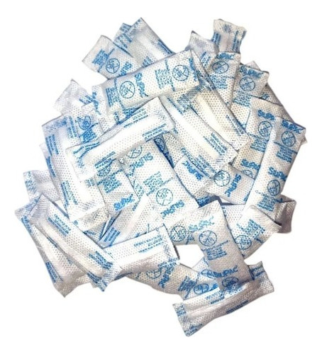 Silica Gel Absorbente Humedad  Por 50 Unidades Bolsa 2 Gr