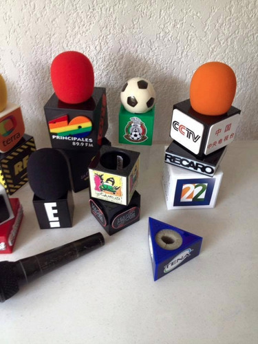 Imagen 4 de 6 de Cubos Para Microfono Con Impresion