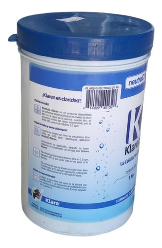 Neutralizador De Cloro Neutraclor P/alberca Klaren 1 Kg