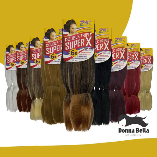 Kit 2 Jumbos Para Tranças Box Braids + 20 Anéis Reguláveis Cor T27/613 Mel/loiro Claríssimo