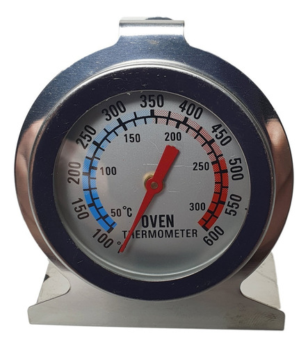 Termometro De Cocina Para Horno Mecanico Colgante 50 - 300° Color Plateado