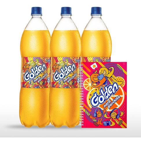Golden Sabor A Naraparchita - 3 Und De 1.5lts + Una Libreta