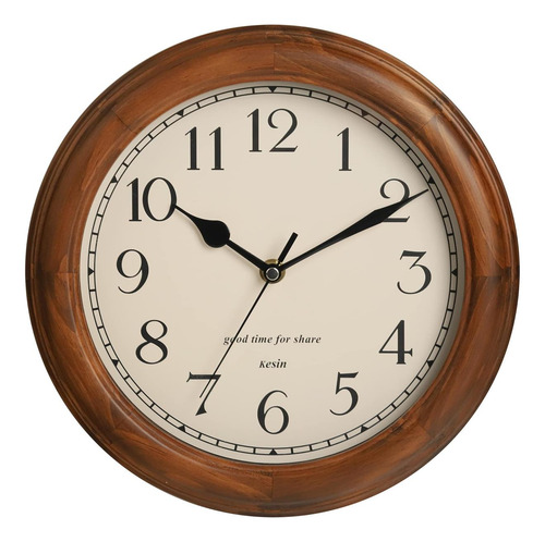 Reloj De Pared De Madera Con Diseño Retro, Reloj De Pared Re