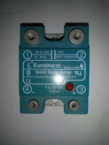 Relé De Estado Sólido - 25 Amp - Control De 4 A 28 Vcd
