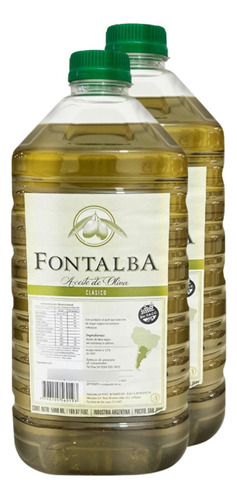 Aceite Oliva Fontalba Virgen Clasico Pet X 5 Lts Sin Tacc X2