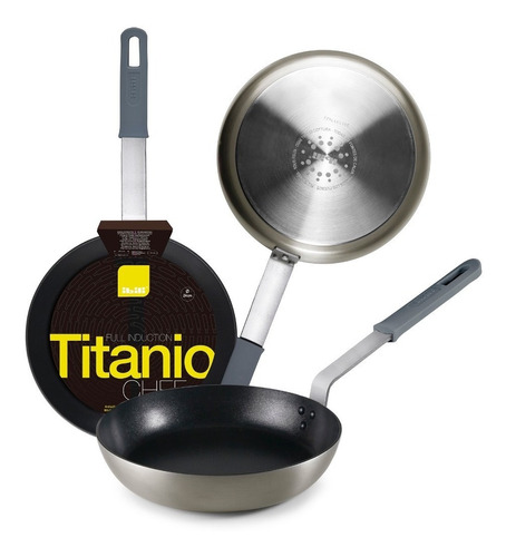 Sartén Titanio Chef Induccion Ilibre Pfoa Quantanium 32 Cm