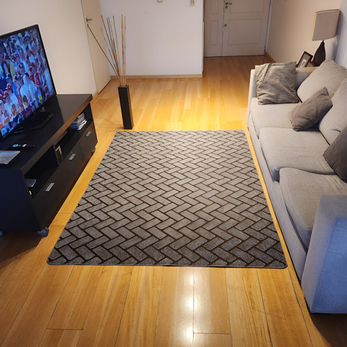 Alfombra Carpeta Moderna Diseño Con Texturas En Relieve 2 M 1.5 M Moderno Relieve Rectangulos Beige
