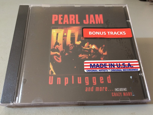 Pearl Jam - Unplugged Cd C/ (02 Bonus) Lacrado (importado)