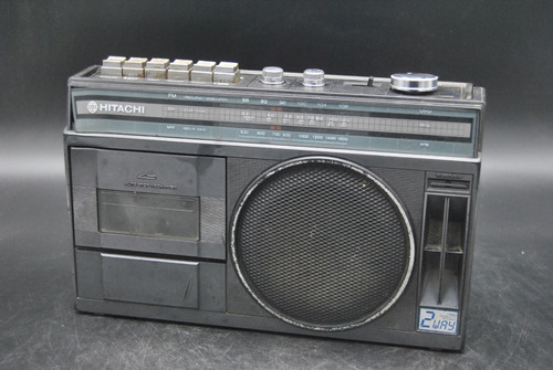 Antiguo Radio Grabador Hitachi 2 Vintage Retro Funciona