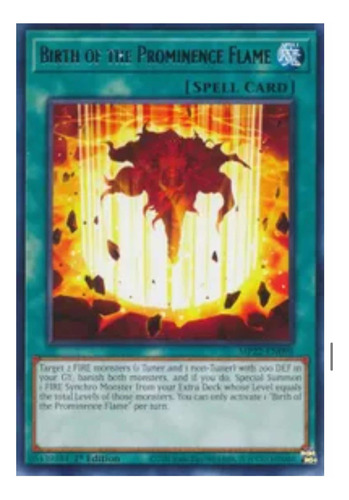 Yugioh! Birth Of The Prominence Flame