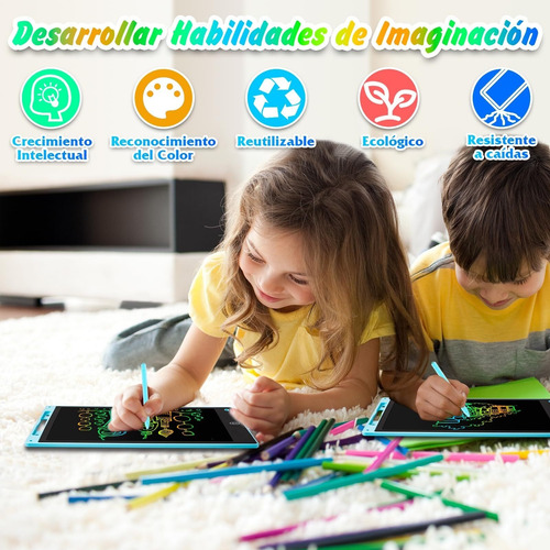 Pizarra Mágica Reutilizable Para Niños De 12 Pulgadas