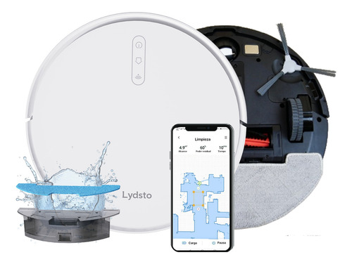 Robô Aspirador De Pó Lydsto G1 Limpeza Automática 4000pa Compatível Com Mi Home Bivolt