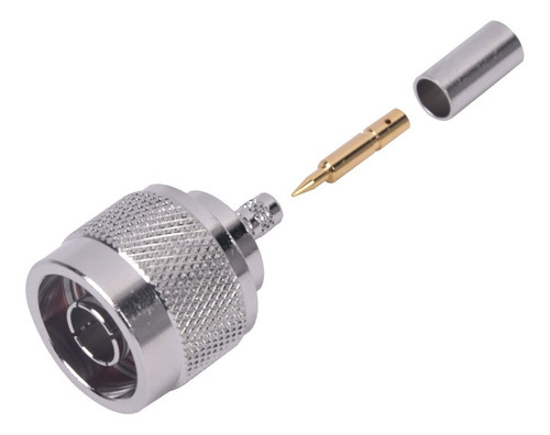 Conector N Macho 4 Pzas Anillo Pleg P/rg58/u, Rfn10052n