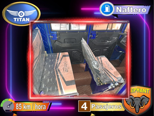 Triciclo Naftero Doble Cabina 1000kg 4 Pasajeros Titan 200cc
