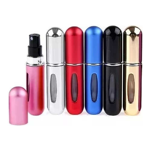 Mini Portátil Recargable Perfumero 5ml Atomizador Colores