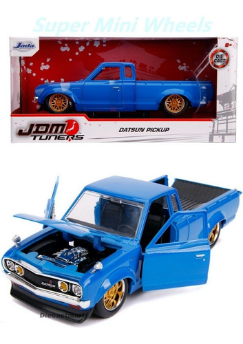 Datsun 620 Pick Up 1972 Azul Jdm Tuners Escala 1:24 Jada