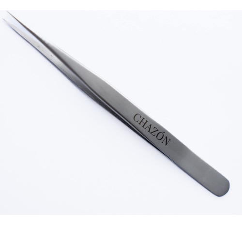 Chazon Tweezers - Pinzas De Punta Recta De Acero Inoxidable,