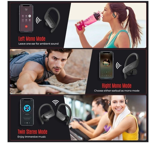 Imagem 4 de 10 de Fone Bluetooth Esportivo Mpow Flame Lite Ipx7 Siri Bass+