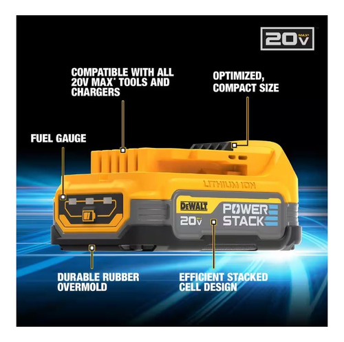 Kit Dewalt 3 Herramientas 20v Max/ Bateria 5.0ah/1.7ah