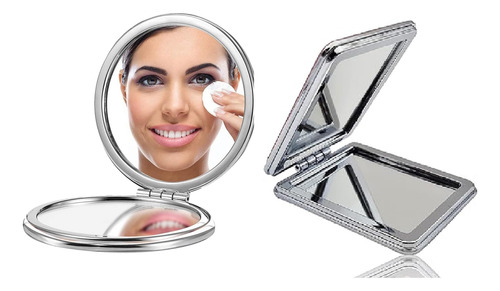Majestique Espejo De Maquillaje De Viaje, Aumento, Plegable
