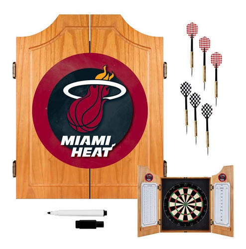 Nba Miami Heat Madera Dart Gabinete Set