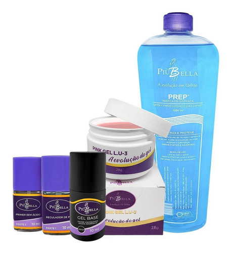 Kit Unhas De Gel Piu Bella Kit Iniciante Profissional