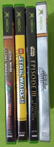 Coleccion De 4 Juegos Star Wars Xbox Clasico