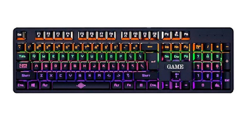 Teclado Mecánico Gamer Con Luz Rgb En Español Con Letra Ñ