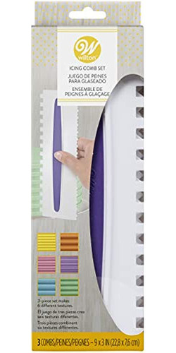 Wilton Icing Smoother Comb Set 3 Piezas