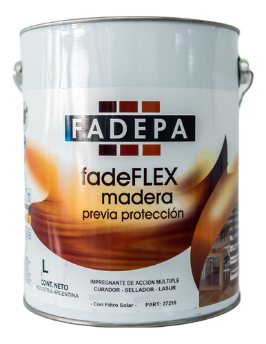 Protector Maderas Interior Exterior Satinado 20 Lts Fadepa