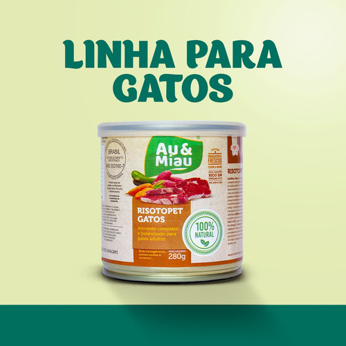 Ração Úmida Au&miau Risotopet Filhotes Carne (cães)