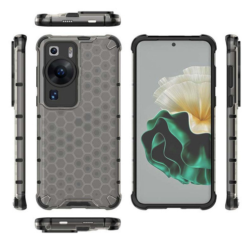 Capa para Huawei P60 Pro Honeycomb Soft Silicone Cor Amarela