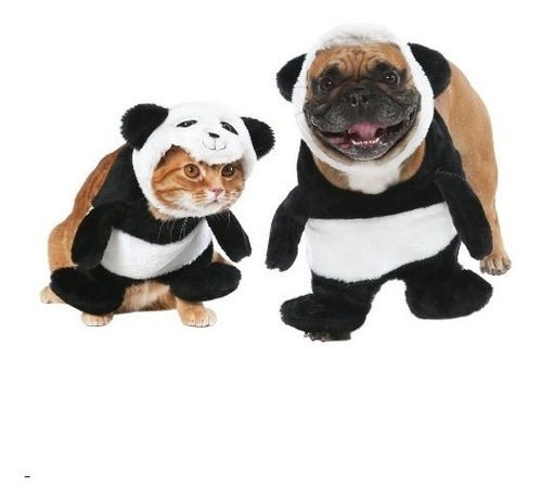Ropa Para Mascota Perro Y/o Gato Disfraz Frontal Oso Panda