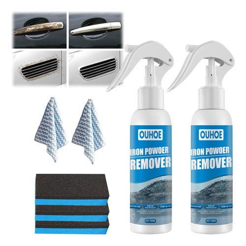 Car Rust Removal Spray, Iron Powder Remover, Multifunctional