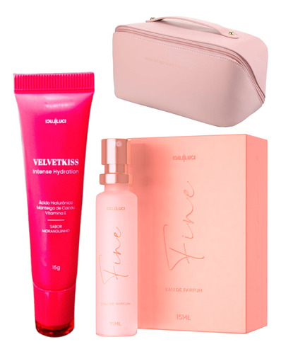 Perfume F66 Luci Luci 15ml C/ Hidratante Labial E Nécessaire
